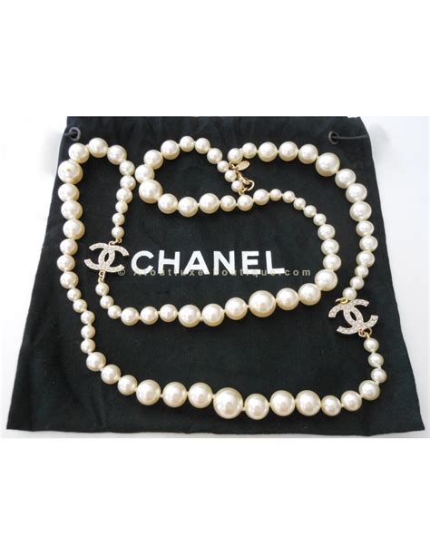 sautoir chanel occasion|Chanel collection collier.